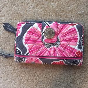 Vera Bradley turnlock wallet in cheery blossoms